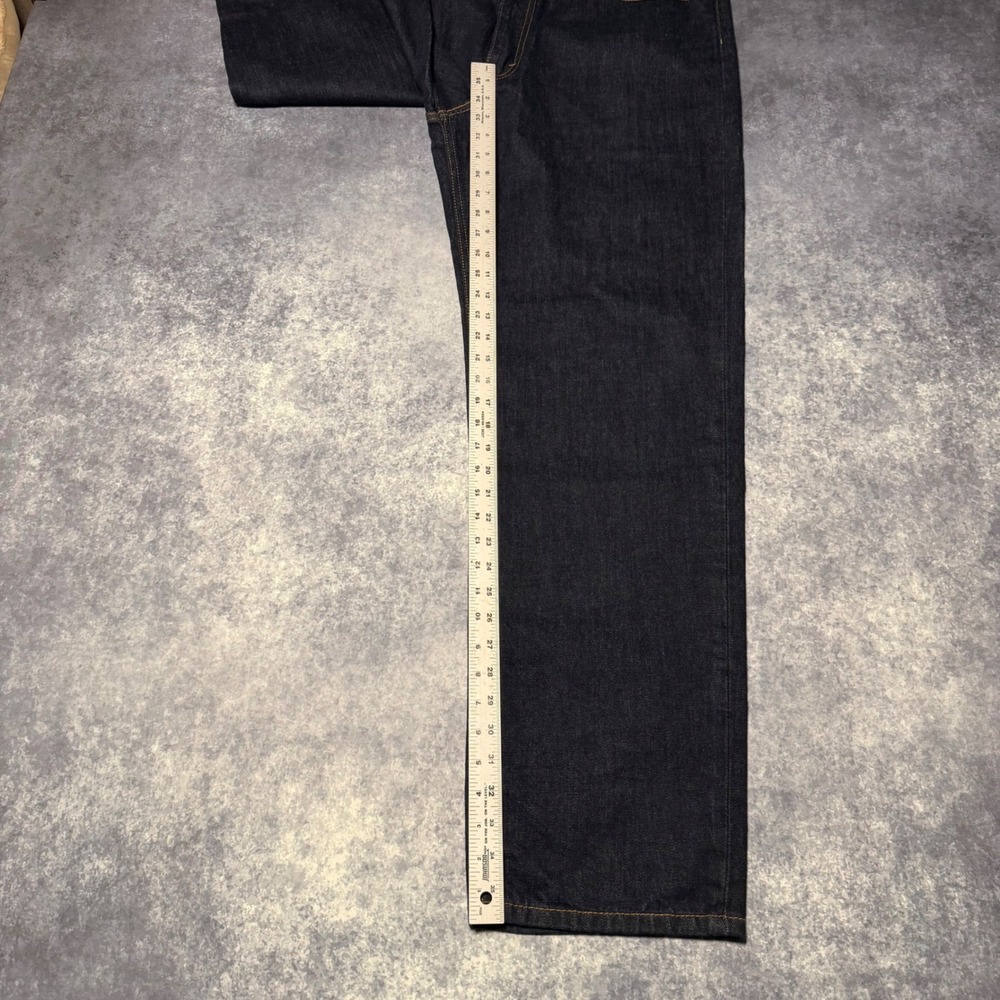 Levis 550 Relaxed Fit Tapered Leg Dark Wash Indigo Denim Jeans Mens 38x34 - Picture 5 of 6
